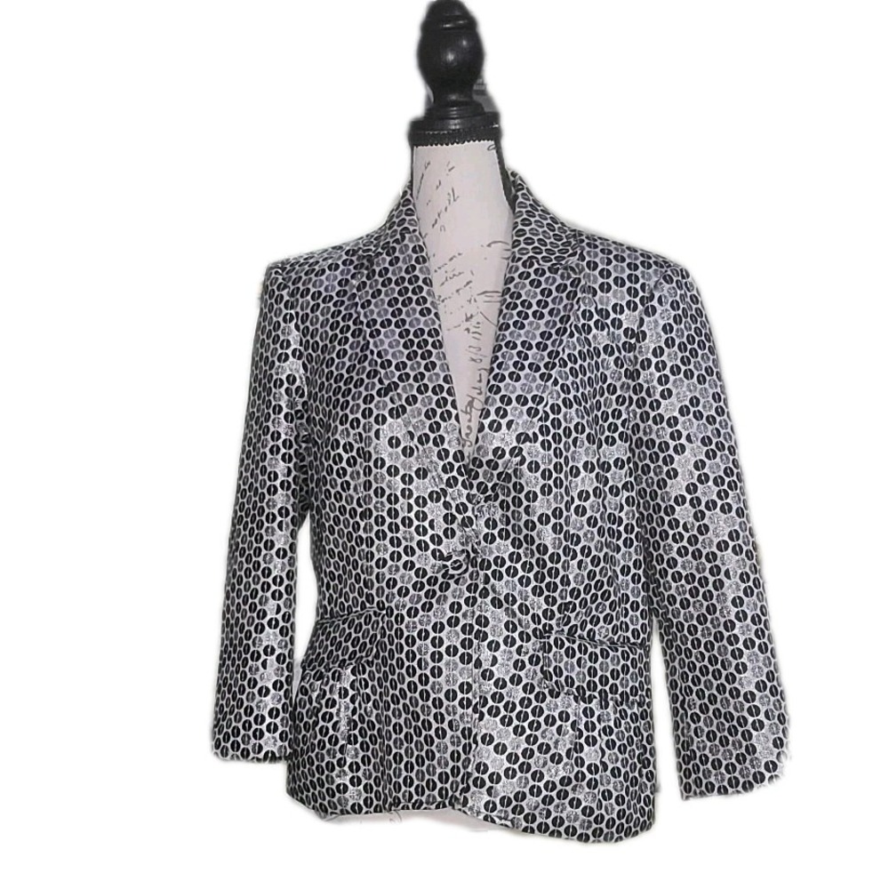 Peter Nygard‎ Petite Metallic Blazer Size 10